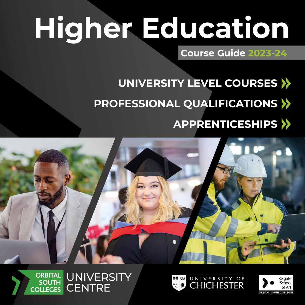 Higher Education course guide cover
