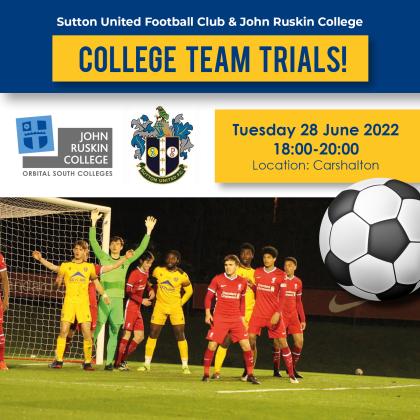 Sutton United Football Club College Team Trials