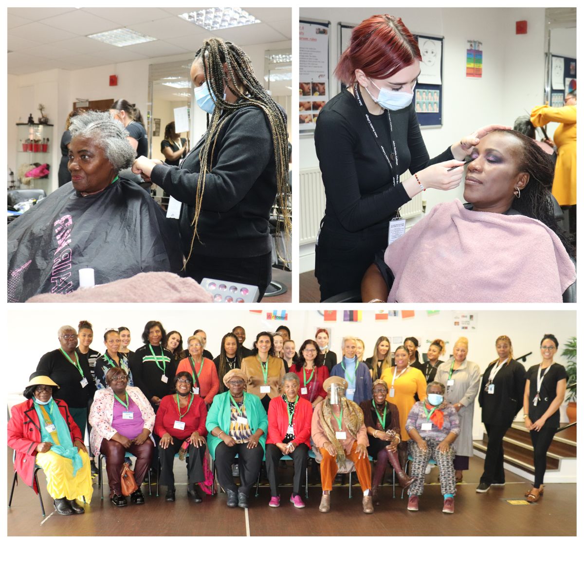 Members of the Croydon community were treated to a day of pampering courtesy of John Ruskin College Hair & Beauty students! 
